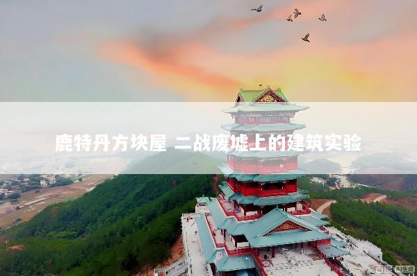 鹿特丹方块屋 二战废墟上的建筑实验